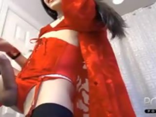 Merah pakaian dalaman femboy besar zakar dalam talian