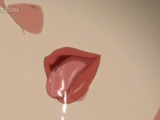 Inosente anime mademoiselle fucks malaki titi sa pagitan ng suso at puke labi