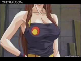 Hentai kaaya-aya lalaki nakatali pataas at manhood jumped sa pamamagitan ng malaki titted nympho